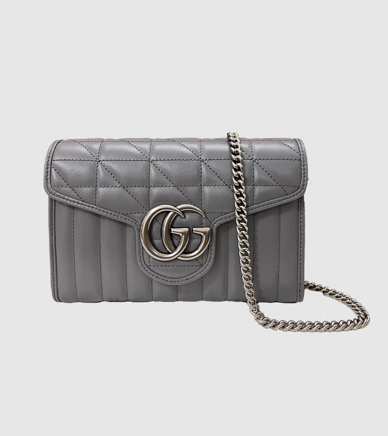 Gucci GG Marmont Matelasse Mini Bag 474575 Grey